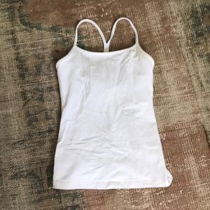 Lululemon White Workout Tank